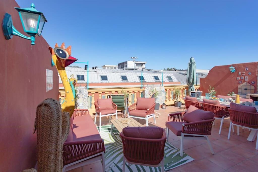 #48 Suite Jean Top Floor Terrace 5Min Walk Sea Ac นีซ ภายนอก รูปภาพ
