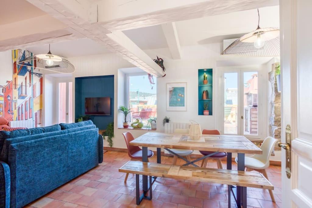 #48 Suite Jean Top Floor Terrace 5Min Walk Sea Ac นีซ ภายนอก รูปภาพ