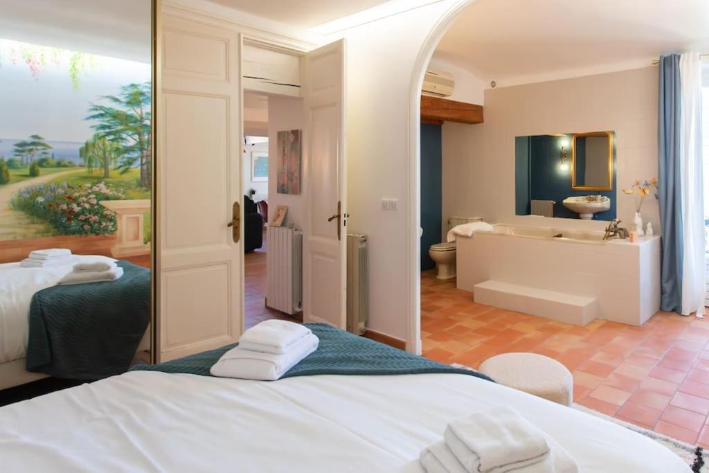 #48 Suite Jean Top Floor Terrace 5Min Walk Sea Ac นีซ ภายนอก รูปภาพ