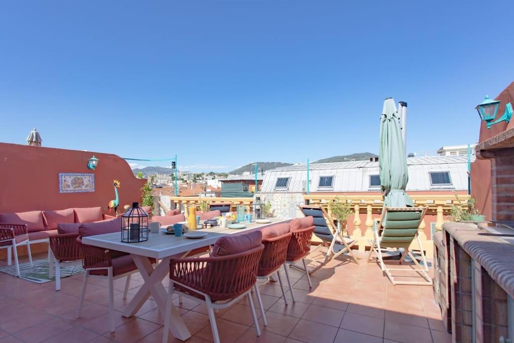 #48 Suite Jean Top Floor Terrace 5Min Walk Sea Ac นีซ ภายนอก รูปภาพ